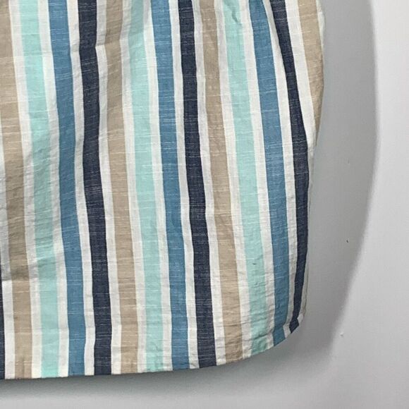 Ana A New Approach Women's Striped Open Back Tank Top Multicolor Size Large - Picture 2 of 7